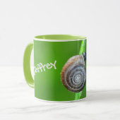 Mug Avec un escargot pour travailler (Devant gauche)