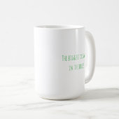 Mug avec un joli éléphant et l'inscription (Devant droit)