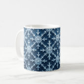 Mug avec un magnifique dessin de flocon de neige (Devant gauche)