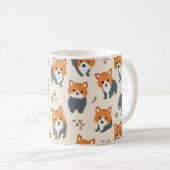 Mug avec un mignon renard dessus (Devant droit)
