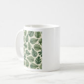 Mug avec un motif feuille (Devant gauche)