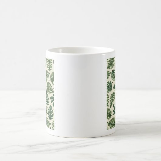 Mug avec un motif feuille (Centre)