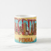 Mug avec une carte postale ancienne de Pittsburgh (Centre)