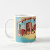 Mug avec une carte postale ancienne de Pittsburgh (Gauche)