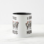 Mug avec une citation drôle du Père Noël (Centre)