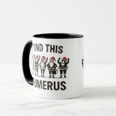 Mug avec une citation drôle du Père Noël (Devant gauche)