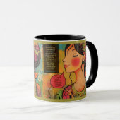 Mug avec une citation positive des Éphésiens 4:29 (Devant droit)