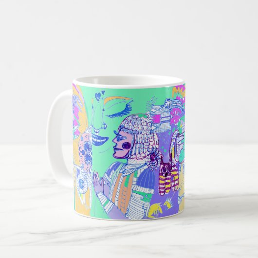 Mug avec une drôle d'illustration (Devant gauche)