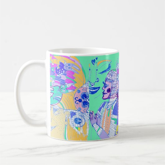 Mug avec une drôle d'illustration (Gauche)