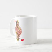 Mug avec une figure de la carte roi des coeurs (Devant gauche)