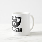 Mug Avec une grande barbe vient une grande responsabil (Devant droit)