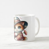 Mug avec une jolie illustration de chat - Pour les (Devant droit)