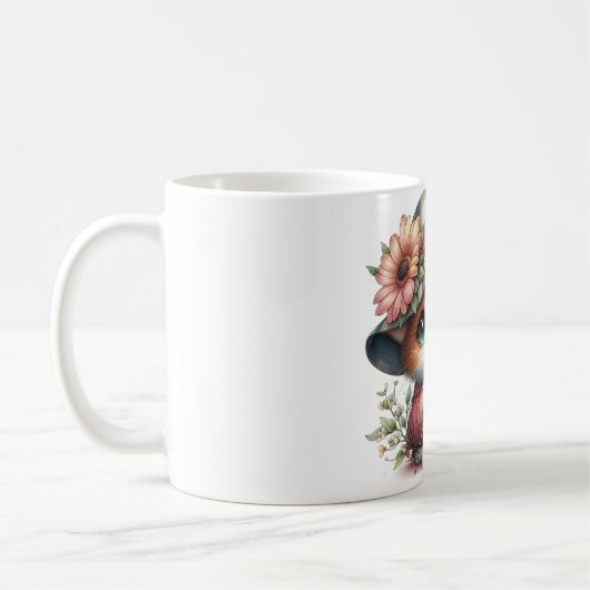 Mug avec une jolie illustration de chat - Pour les (Gauche)