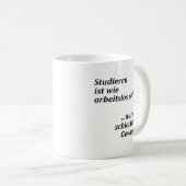Mug "Avec une mauvaise conscience" (Devant droit)
