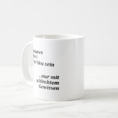 Mug "Avec une mauvaise conscience" (Devant gauche)