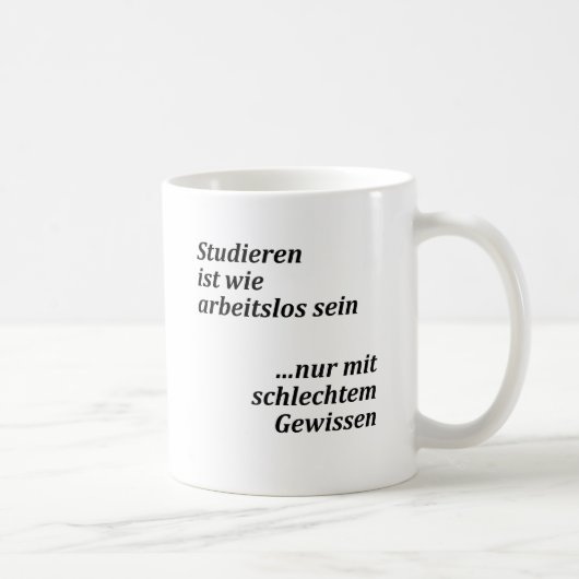 Mug "Avec une mauvaise conscience" (Droite)