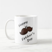 Mug avec une moustache de dessin animé drôle (Gauche)
