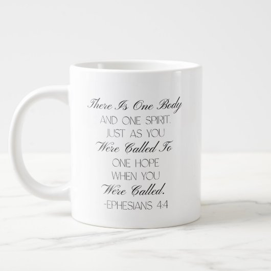 Mug avec verset biblique Ephésiens 4:4 Hope (Gauche)