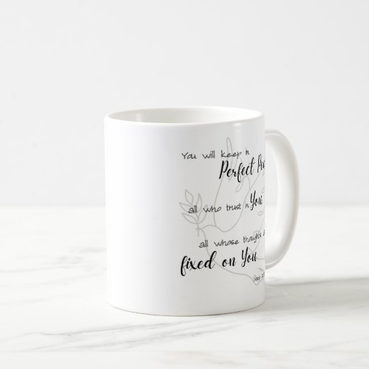 Mug avec versets de la Bible (Devant droit)