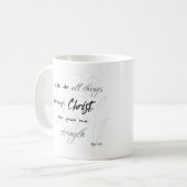 Mug avec versets de la Bible (Devant gauche)