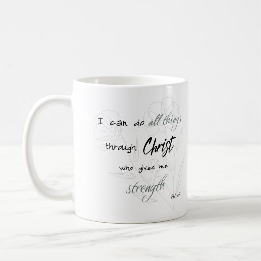 Mug avec versets de la Bible (Gauche)