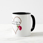 Mug Avec Vous Tous Les Jours, C'Est La Saint Valentin (Devant droit)