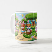 Mug Aventura Kawaii de Pascua – Animalitos Exploradore (Devant gauche)