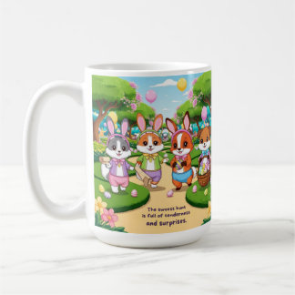 Mug Aventura Kawaii de Pascua – Animalitos Exploradore