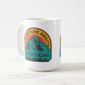Mug Aventure Await - Explorez les montagnes (Devant gauche)