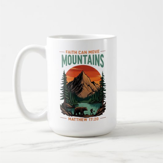 Mug Aventure chrétienne de la foi peut déplacer des mo (Gauche)