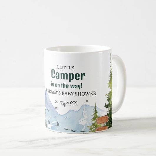 Mug Aventure de bébé avec les animaux de la forêt Camp (Devant droit)