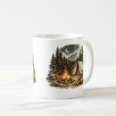 Mug Aventure de camping vintage (Devant droit)