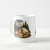 Mug Aventure de camping vintage (Devant gauche)