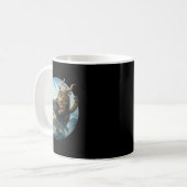 Mug Aventure de chat Viking épique surfant sur un requ (Devant gauche)
