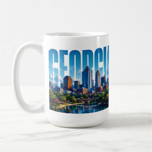 Mug Aventure de la ville du sud de Géorgie Atlanta Sky