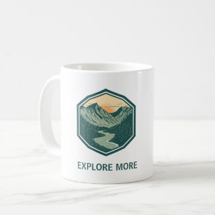 Mug Aventure de montagne personnalisée Rétro Extérieur