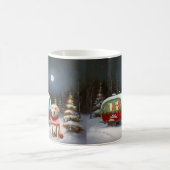 Mug Aventure de Noël Caravane Labrador d'hiver (Centre)