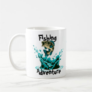 Mug Aventure de pêche mignonne et personnalisée