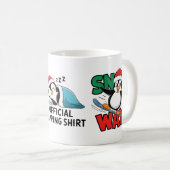 Mug Aventure de pingouin de Noël d'hiver dans une merv (Devant droit)
