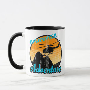 Mug Aventure d'hélicoptère Retro
