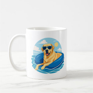 Mug Aventure en bateau d'été du Labrador Retriever