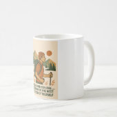 Mug Aventure Explorez le devis Randonnée Vintage (Devant droit)