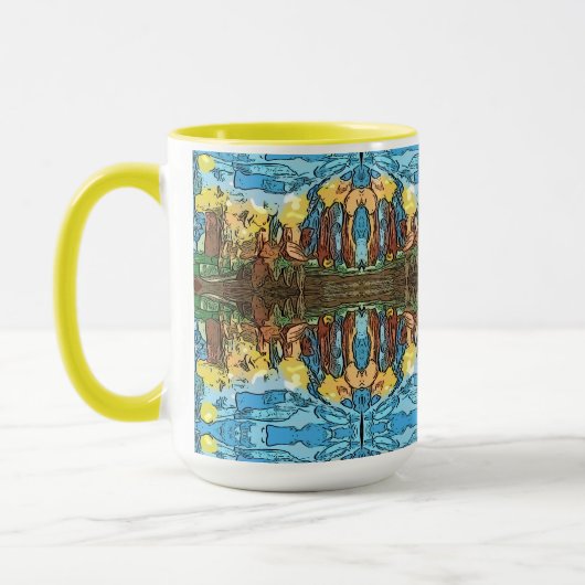 Mug Aventure jaune aztèque (Gauche)