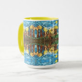 Mug Aventure jaune aztèque (Devant gauche)