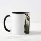 Mug Aventure majestueuse dans la forêt de cerfs Nature (Gauche)