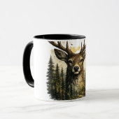 Mug Aventure majestueuse dans la forêt de cerfs Nature (Devant gauche)