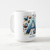 Mug "Aventure Personnalisée 'A'" (Devant gauche)