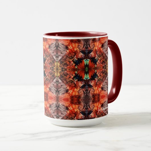 Mug Aventure rouge aztèque (Devant droit)