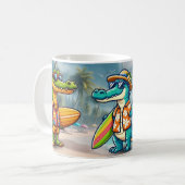 Mug Aventure sauvage de crocodiles en mer (Devant gauche)