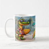 Mug Aventure sauvage de crocodiles en mer (Gauche)